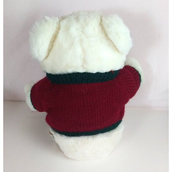 1997 K-Mart Collectible Bears Teddy Bear Sweater With Toy Sack 17" Plush W/ Tag - Picture 5 of 12